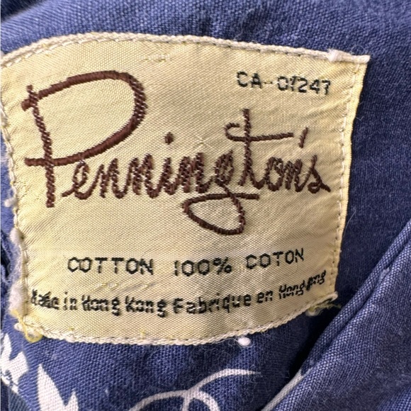 Vintage Pennington's 100% Cotton LIghtweight Floral Belted Dress Size X - Picture 5 of 12